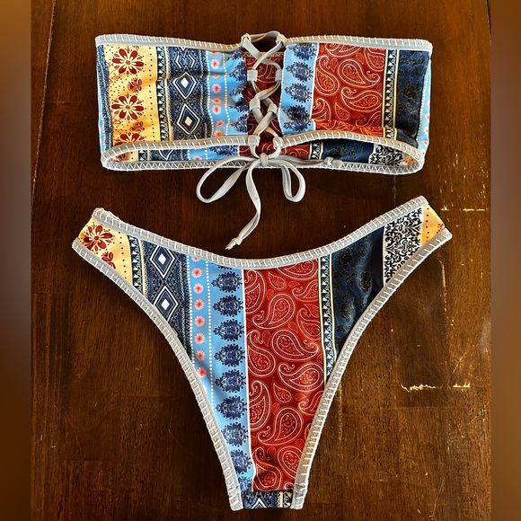 Zaful Bandeau Bikini Size Small - Picture 1 of 3
